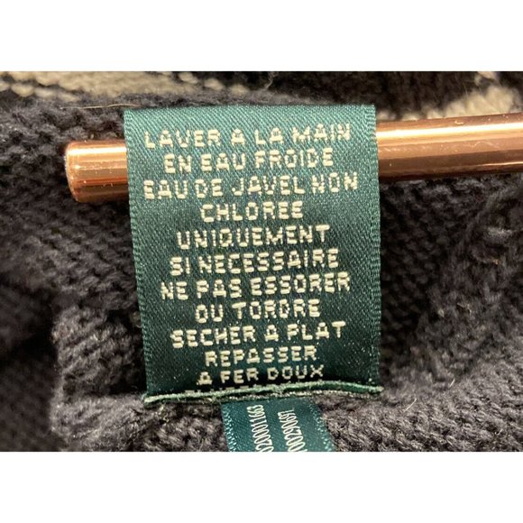 Ralph Lauren women's Geometric design Black Cotton Sweater plus size 2X - Picture 11 of 12